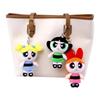 NEW 12cm Classic Powerpuff Girls Keychain Blossom Bubbles Buttercup Pp Cotton Filled Plush Keychain Cartoon Pendant Doll