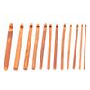 12 szt. Karbonizowane Bambusowe Szydełka Zestaw Drutów do Robienia na Drutach Narzędzia do Tkactwa Akcesoria