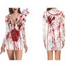 European And American Halloween Sexy Tights Gala Party Women'S Clothing, Long Sleeve Dresses