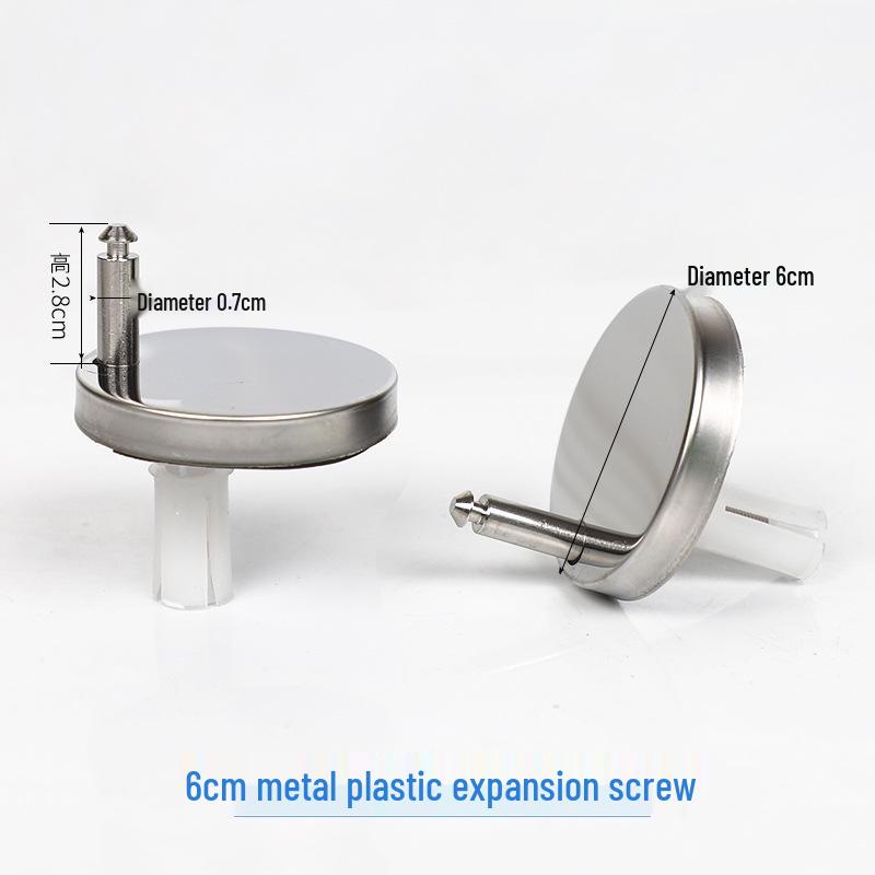 Universal Toilet Seat Screws and Fixing Nuts - Round Bottom-Mount Bolts