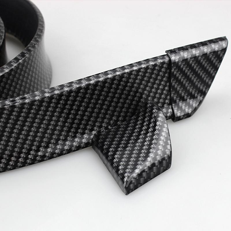 Universal High Quality Spoiler 5D Carbon Fiber Shiny Black Punch-Free Installation Spoilers DIY Refit Spoiler For Car Accessorie