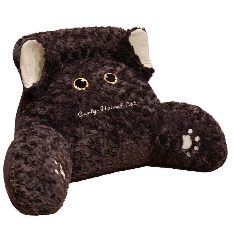 

Подушка для защиты изголовья кровати Подушка для чтения в общежитии Подушка для дивана в гостиной Татами Подушка для сиденья Подушка для спинки Подушка для талии Small 55x40cm чёрный