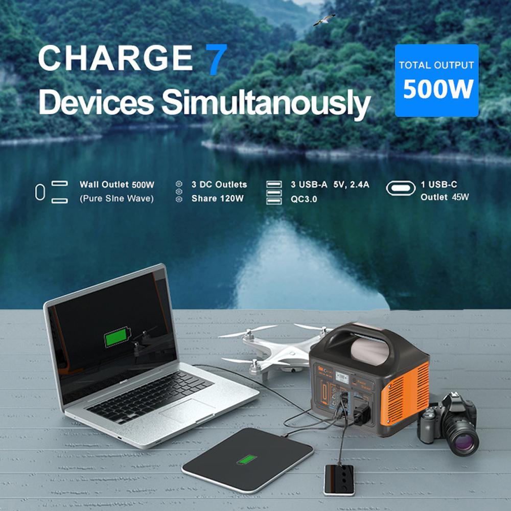 Gaiaray 100W 200W 500W Portable Power Station 220V Solar Generator LiFePO4 Battery Emergency Power Station for Camping Travel RV