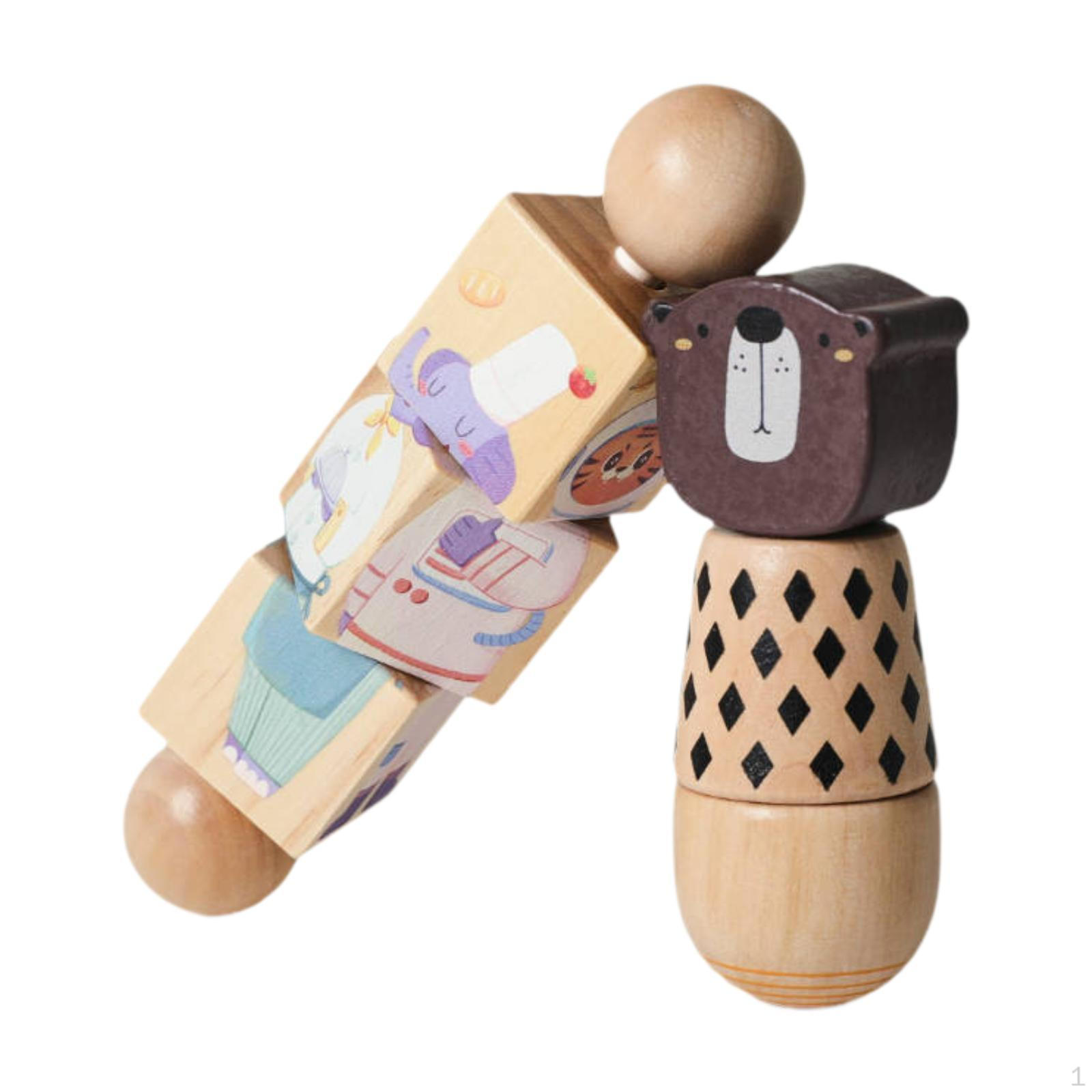 

Wooden Toy, Concentration Exercise, Brain Teaser, Bear