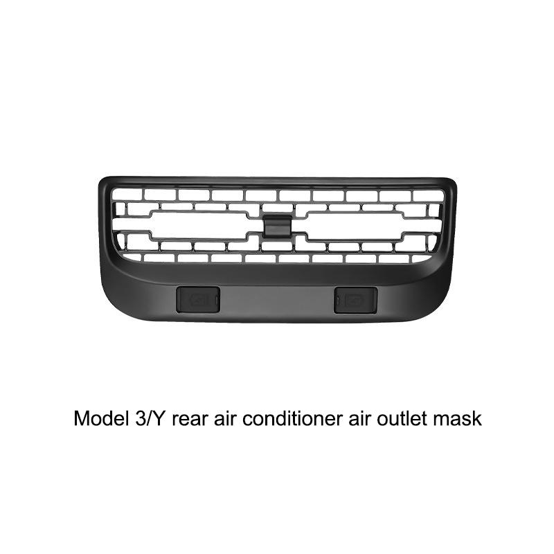 Bakre luftventilskydd för Model 3 Y Juniper Highland Baksätesaccessoarer Luftkonditioneringsutlopp Filtergaller Skydd