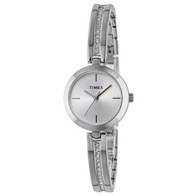 Reloj Unisex TIMEX Main Street Cuarzo Agua Mineral Plata, Movimiento, Resistente, Cristal, Esfera, TW2W96100, [Auténtico]