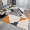 Modern Geometric Pattern Living Room Carpet Indoor Rug Home Decor Mat Houndstooth Striped Floor Mat for Living Room Bedroom