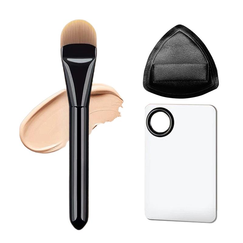 Flat-Headed Foundation Brush Professional Portable And Easy-To-Clean Makeup Brush