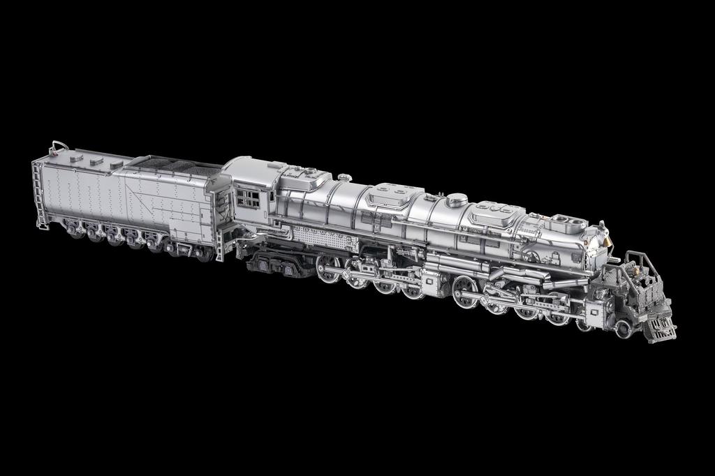 Piececool Puzzle 3D, Metalowa Lokomotywa Parowa Big Boy, Wymaga Montażu, Nie Wymaga Kleju, Trudność 5-gwiazdkowa, Poziom Średniozaawansowany/Dorosły