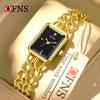 Luxury Women's Quartz Watch Elegant Diamond Dial Stainless Steel Band Waterproof Casual Wristwatch