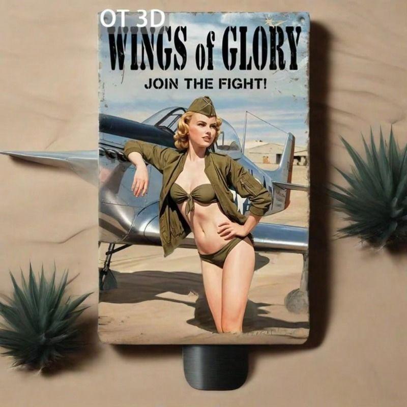 Vintage Metal Tin Sign Garage Pub Man Cave Wall Decor 8x12 inch