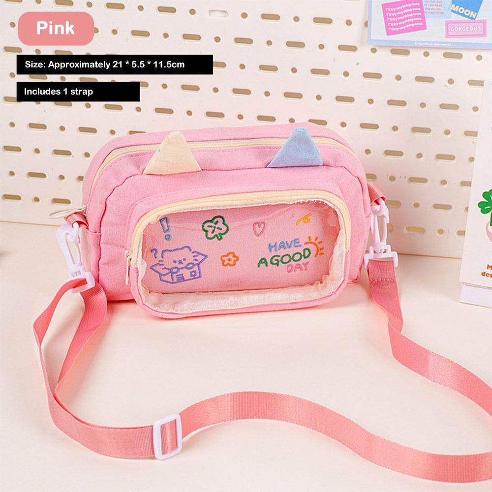 Cartoon Cat Pencil Case Large Capacity Stationery Organizer Fashion Stationery Bag  Students