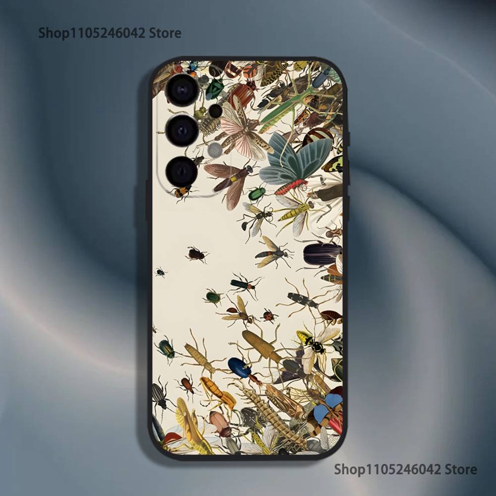 

Insects And Bugs For Samsung S26,S25,S24,S21,S22,S23,S30,Ultra,S20,Plus,Fe,Lite,5G Black Cover Phone Case Samsung S20plus5G