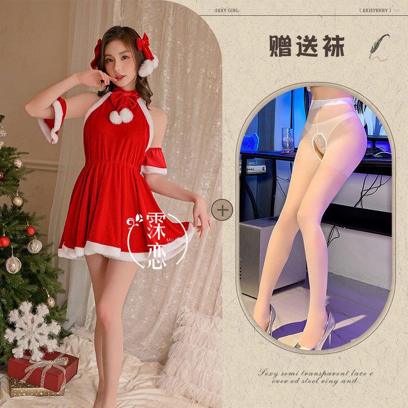 Sex Lingerie Sexy Plus Size Christmas Suit Cute New Uniform Seduction Hot Passion Dress Women