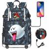 17-inch Popular Print Youth Backpack Large Capacity for Students Unisex Travel Casual School Bag