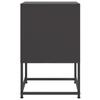 Vidaxl Szafka Nocna, Czarna, 36X39X60,5 Cm, Stal