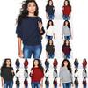 Stylish Women's Long Sleeve Baggy Ladies Pullover Knitted Oversized Sweater Jumper