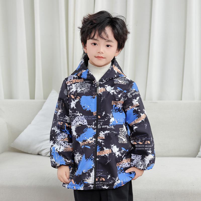Unisex Cartoon Baby Smock: Autumn/Winter Down Jacket Outerwear, Meal-Protecting Clothing.