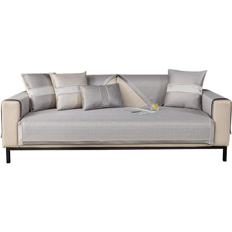 Chuluo Summer Sofa Cushion  New Ice Silk Mat Cushion Light Luxury High-End Summer Non-Slip Sofa Cover
