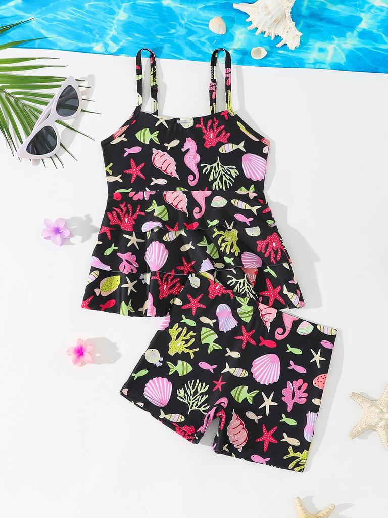 2026 Cross New Toddler Girls' Two-Piece Swimsuit Bikini
