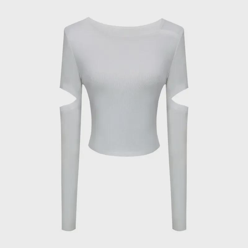 New Spring & Autumn Slim Fit Niche Design Sexy Elastic Short T-Shirt for Women