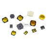 Membrane Light Touch Switch: 4-Pin Potentiometer, 4x4x0.8mm, 4.5x4.5x0.55mm, 4.8x4.8x0.5mm