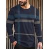 Men's 3D Printed Crew Neck Long Sleeve T-Shirt Fashion Versatile Trend Breathable Casual