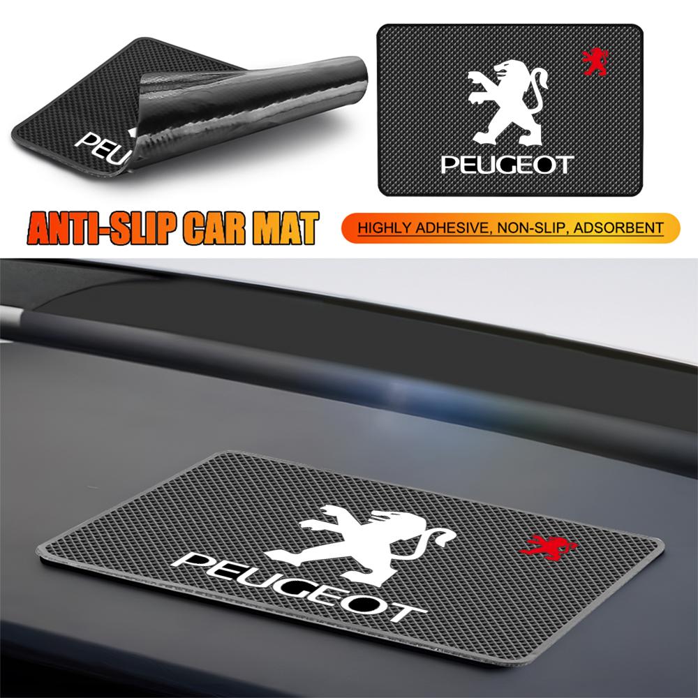 1/2Pcs Silicone Car Dashboard Non-Slip Mat Phone Holder Anti-skid Pad For Peugeot 208 p 2012~2018 308 2014~2021 2008 3008 107 106