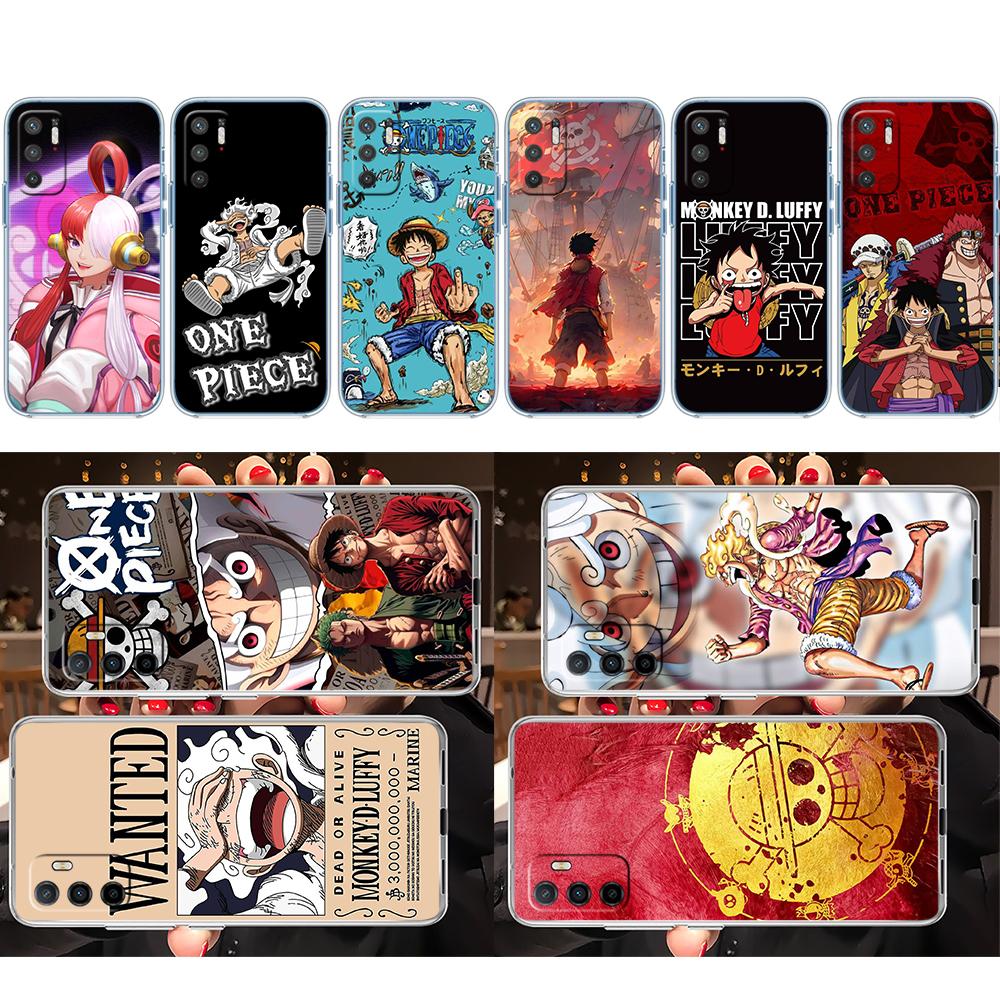 Luffy One Piece Soft Shell Transparent Phone Case for Samsung Galaxy A04 A04S A14 A23 A34 A54 M23 M33 M52 M53