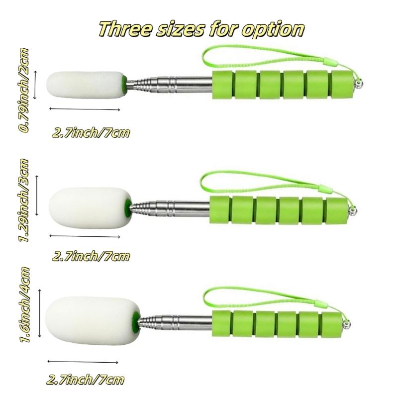 Stainless Steel Telescopic Sponge Absorbers For Ceramic Clay Water Removal Adjustable Cleaning Rod With Ergonomic Handle