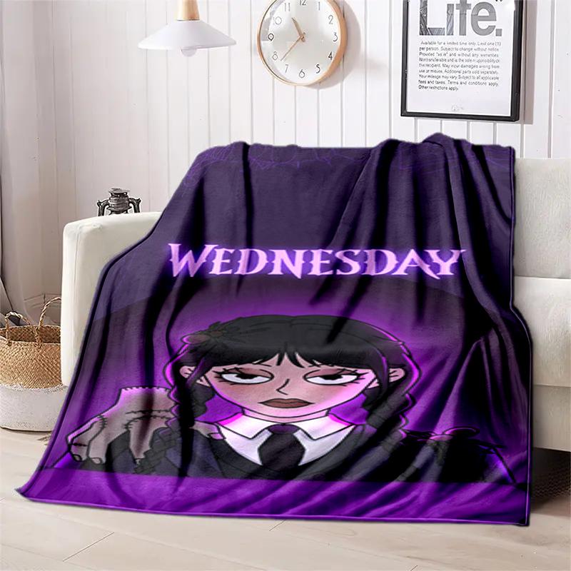 1PC Wednesday Blanket, All-season Lightweight Home Office Outdoor Nap Multifunctional Blanket, Christmas Gifts