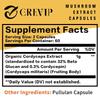 Cordyceps-Extrakt Pilzkapseln, hohe Konzentration an Cordyceps-Essenz, sanft und leicht absorbierbar, für Erwachsene geeignet.