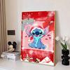 Disney Diamantmalerei Lilo & Stitch Weihnachtsthema Romantisches Kunstwerk Diamantmosaik Kreuzstich Diamantverziert Raumdekoration Geschenk