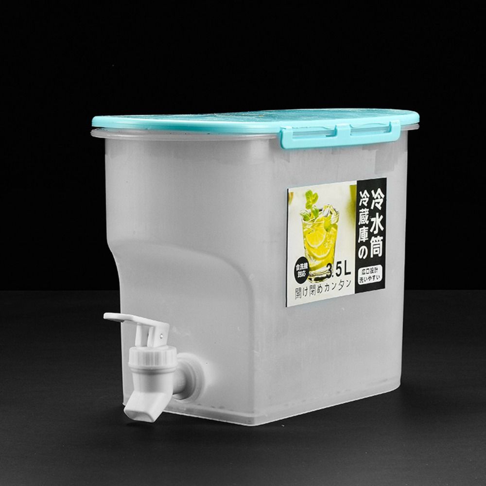 3.5L Beverage Dispenser Plastic Cold Water Jug Convenient Refrigerator Cold Kettle