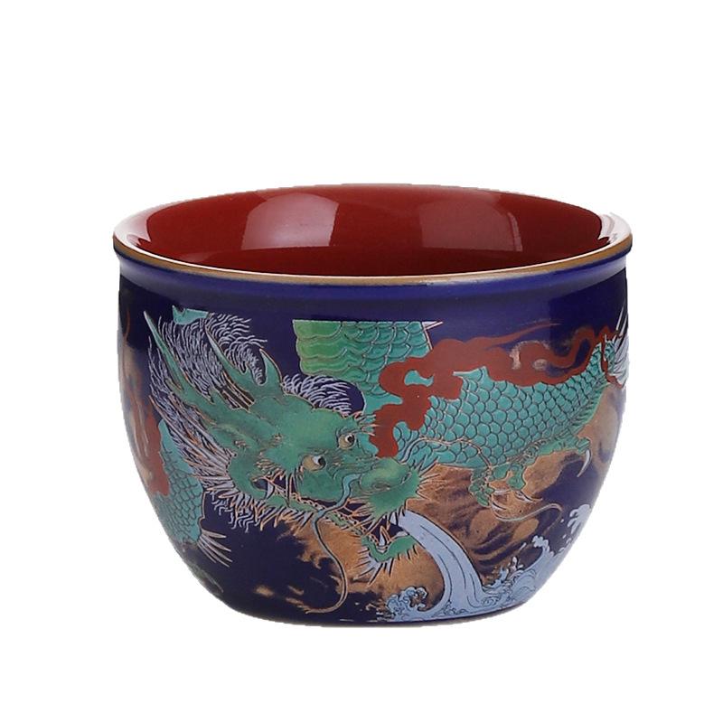 Tasse à thé en céramique couleur émail boutique Exquise petite tasse à thé Fournitures pour service à thé chinois Tasse à thé de haute qualité