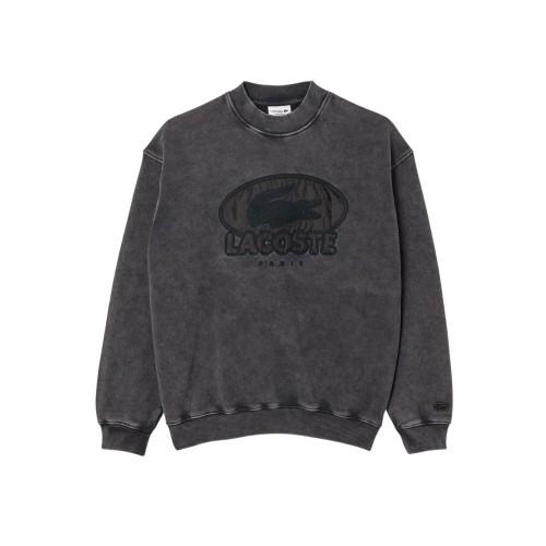 Lacoste Sudadera Para Hombre Con Logo Bordado Cm Negro
