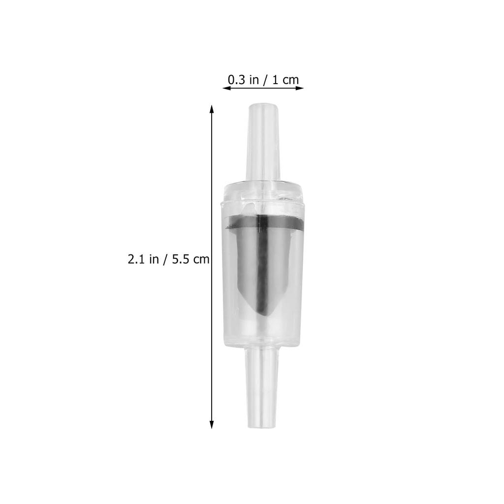 20pcs 4Mm Check For Aquarium Straight Air Valve Non-Return Valve Fish Tank Oxygen Tubing Aerator Connector Red
