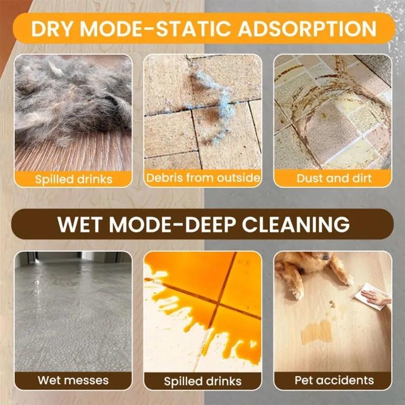 Broom Cloth Cover Washable Cleaning Covers for Efficient Sweeping and Mopping Reusable Floor Mop Wipe Home Cleaning Accessories