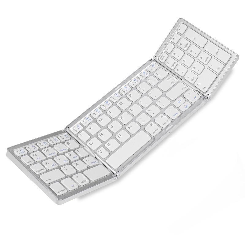 New B089 Portable Folding Wireless Bluetooth Keyboard, Universal Compatibility for Tablets, Phones, and Laptops