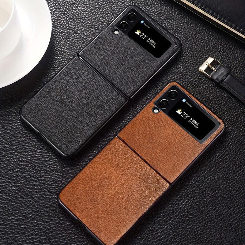 Luxus-Litschi-Textur Kunstleder Mode Business Handyhülle für Samsung Galaxy Z Flip 8 6 5 3 4 Flip7 FE Stoßfeste Abdeckung