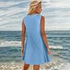 Summer Dresses For Women Beach Boho Sleeveless Printing Tshirt Tank Sundresses