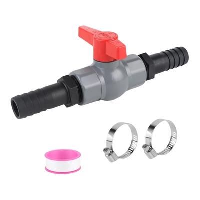 Vannes d'arrêt en plastique robustes résistantes aux intempéries Adaptateur de tuyau fileté 25 mm pour connexion de tuyau d'irrigation Utilisation quotidienne