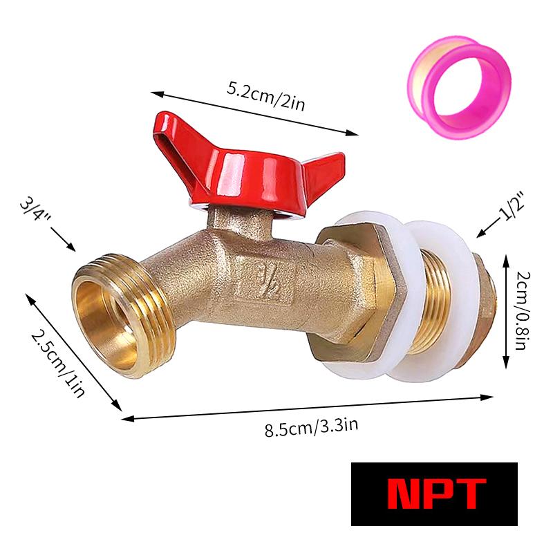 Ibc Tank Tap Adapter 1/2" 3/4" S60 Thread Connector Ton Bucket Valve Joint Accessories Ibc Tank Fitting 1-Inch Valve Adapter
