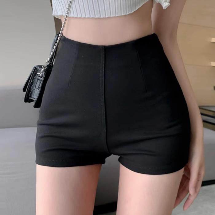 2024 Spring/Summer Women's Slim Fit High Waist Elastic Shorts
