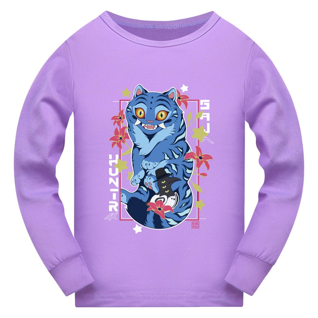 4860 Kids Girls Derpy Rumi Zoey Mira Super Star Print Long Sleeves T-Shirt