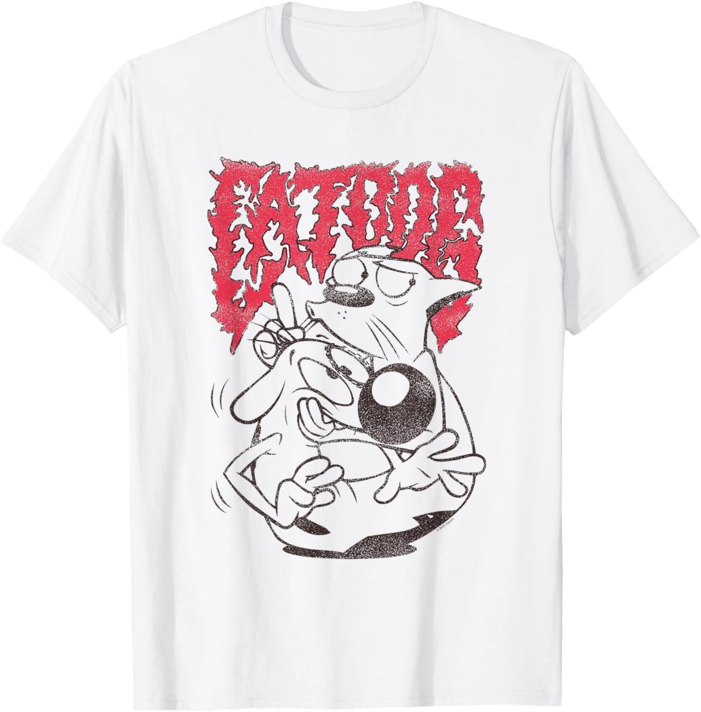 CatDog Heavy Metal Logo Cartoon T-Shirt Unisex T-Shirt XXXXL