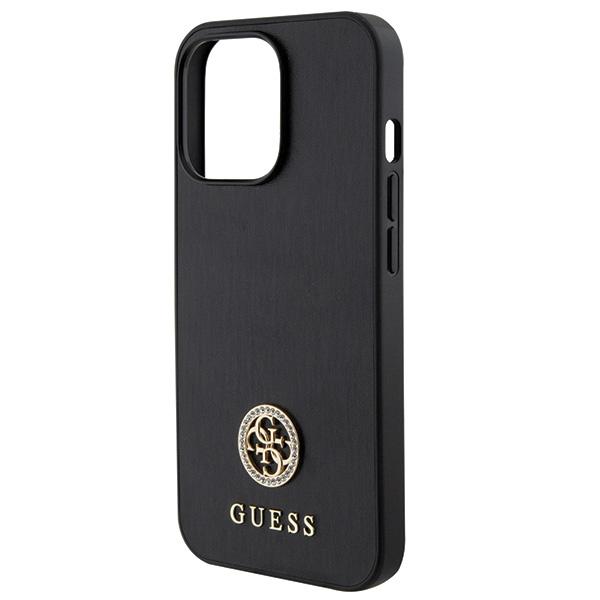 Guess Guhcp13Lps4Dgpk Iphone 13 Pro 6.1 Czarny/Black Hardcase Strass Metal Logo