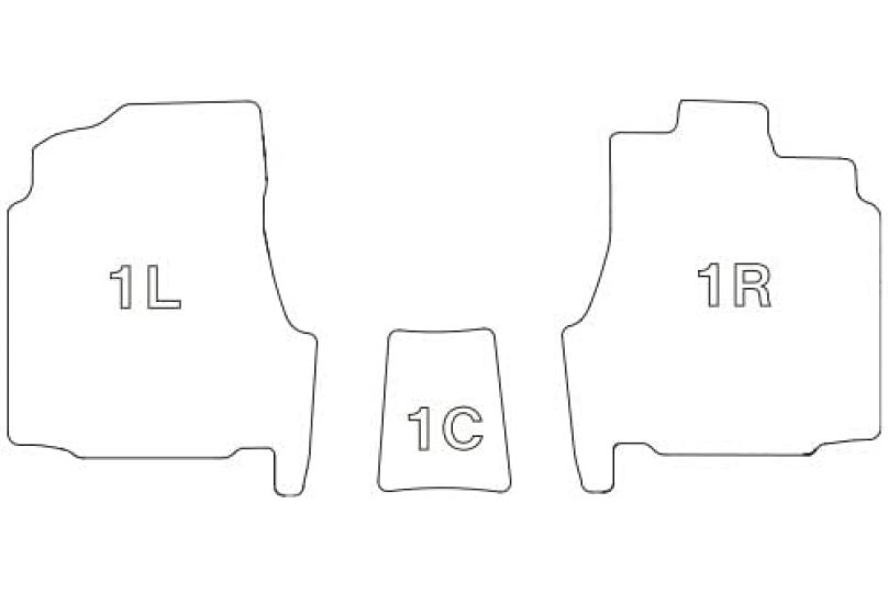 Clazzio Floor Mat 3D Type Front Only Elgrand H26 1st Row Manual Seat NEW Rubber Type Black (2014)/1~2WD EN-5601 [5EENA5601K]