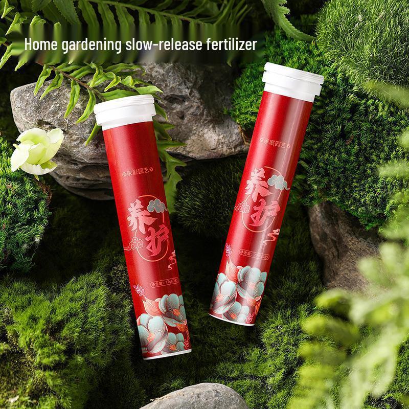 Indoor Flowering Nutrient Tablets: Universal NPK Organic Fertilizer for Potted Plants & Succulents with Slow-Release Formula for Home Gardening.