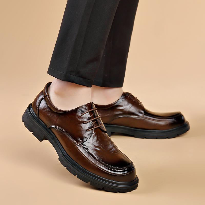 Herren Business Lederschuhe Retro minimalistischer Stil Retro Büro- oder Arbeitsluxus Hochwertige Erwachsenenschuhe Kleid